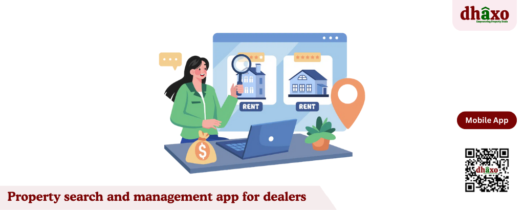 Property search and management app for dealers